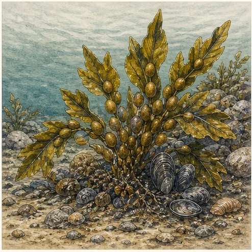 Vetenskaplig illustration av östersjön.